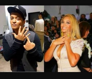 Bruno Mars y Beyonce. Foto: especial.