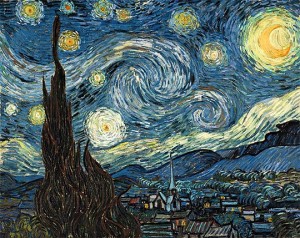 "Noche estrellada", una de sus obras más famosas. Foto: especial.